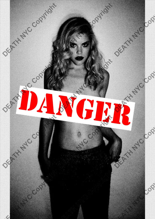 Auction ’death danger girl 2 ’ art print 45x32cm (Edition of 100) - Art Print