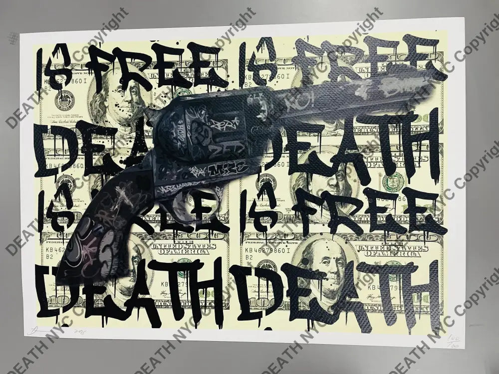 Auction ’Death gun’ 45x32cm (Edition of 100) (2023) Art Print