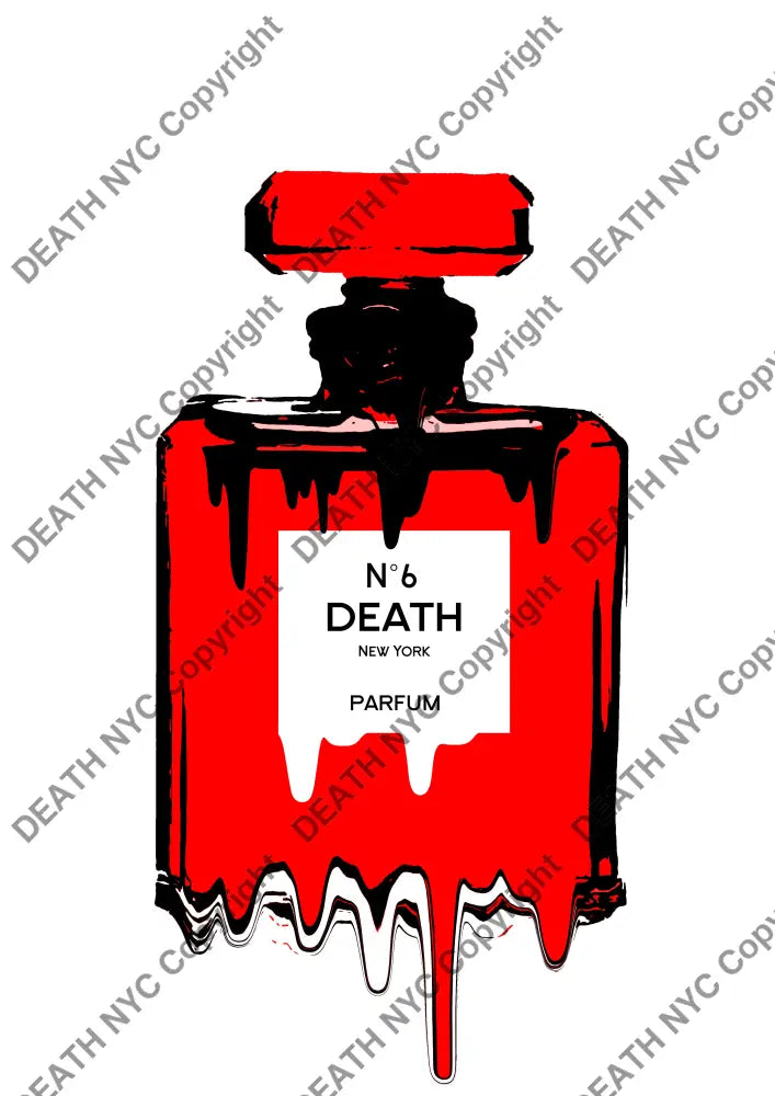 Auction ’death no 6 red’ art print 45x32cm (Edition of 100) Art Print