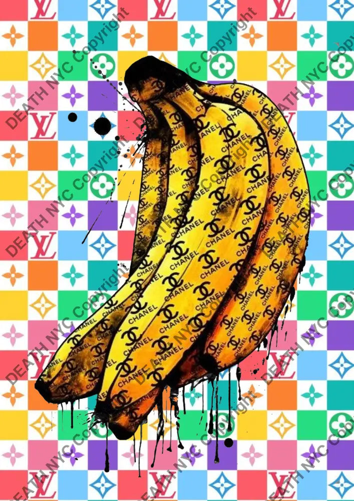 Auction ’DEATHAD204 banana’ 45x32cm (Edition of 100) Art Print
