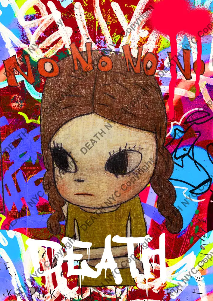 Auction ’DEATHMA71 girl ’ 45x32cm (Edition of 100) Art Print