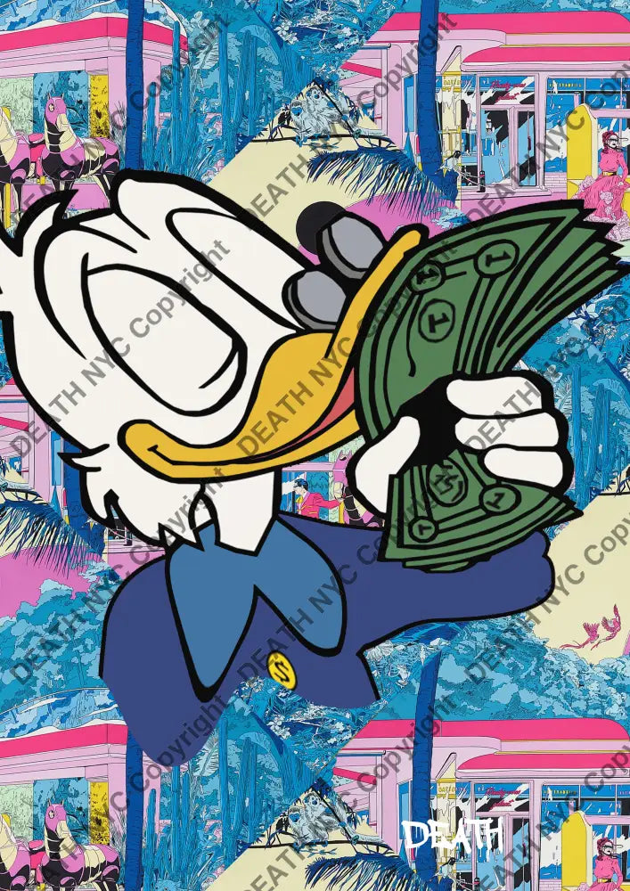 Auction ’DEATHS1295 duck’ 45x32cm (Edition of 100) Art Print