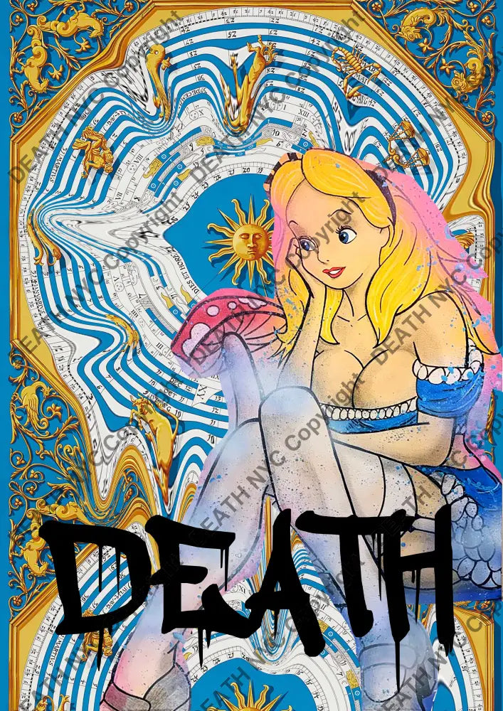 Auction ’DEATHS1401 alice’ 45x32cm (Edition of 100) Art Print