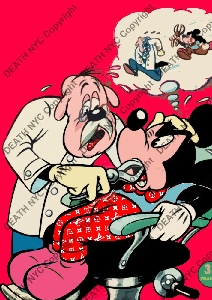 Auction ’dentist red’ 45x32cm (Edition of 100) Art Print