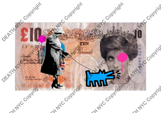 Auction ’diana queen dog ’ art print 45x32cm (Edition of 100) - Art Print