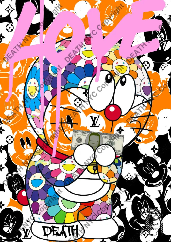 Auction ’dmon flwr 4’’ art print 45x32cm (Edition of 100) - Art Print