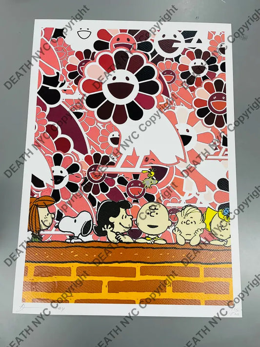 Auction ’Dog Flwr Wall’ 45x32cm (Edition of 100*) (2024) Art Print