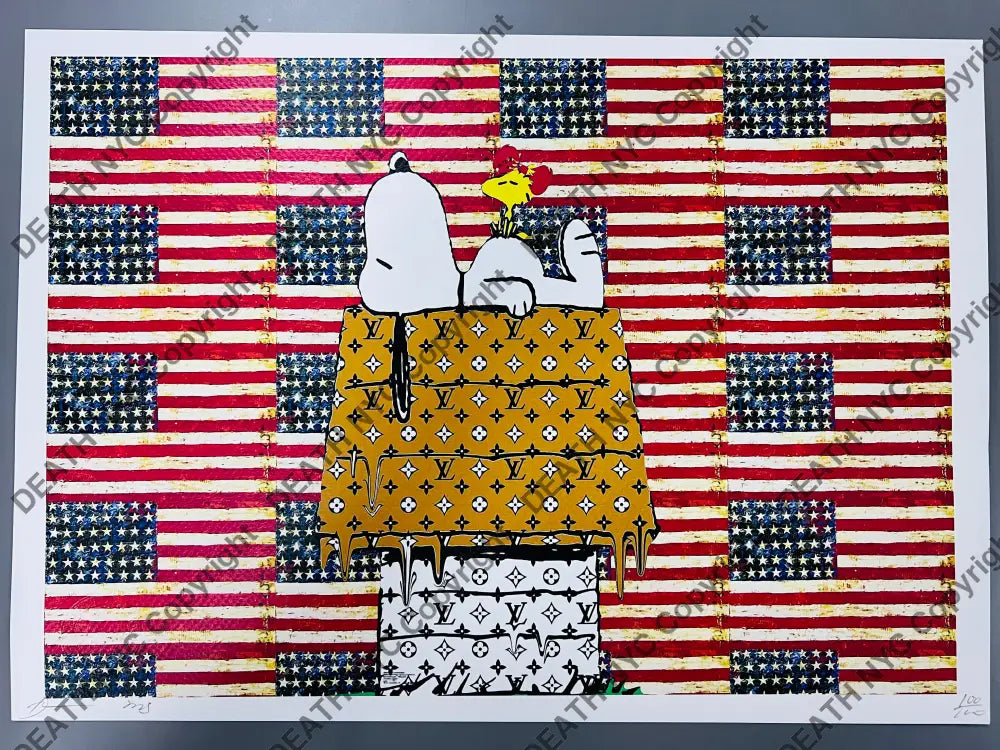 Auction ’dog hse usa’ 45x32cm (Edition of 100) (2023) Art Print