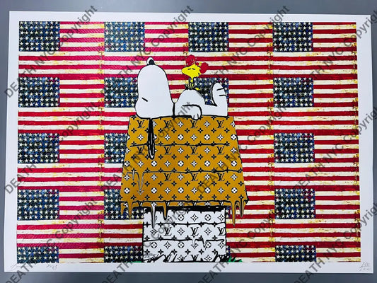 Auction ’dog hse usa’ 45x32cm (Edition of 100) (2023) Art Print