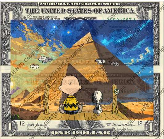 Auction DOUBLE USD $1 Original artwork 100624D6 silly* Art Print