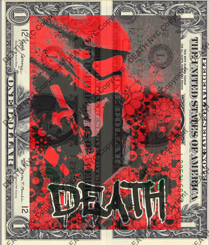 Auction DOUBLE USD $1 Original artwork 100821D14 troop - Art Print