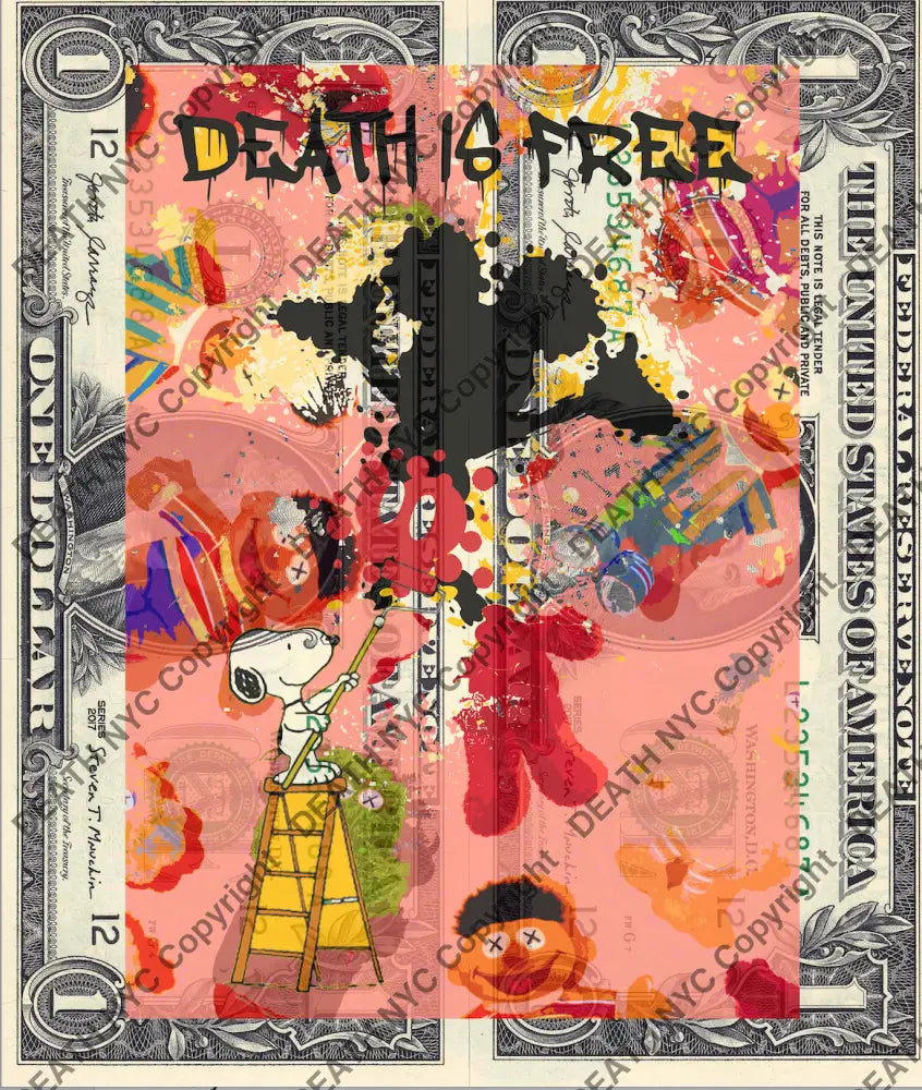 Auction DOUBLE USD $1 Original artwork 121125D12 mouse Art Print