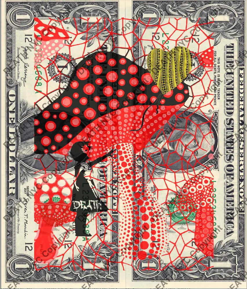 Auction DOUBLE USD $1 Original artwork 130326D17 bank Art Print