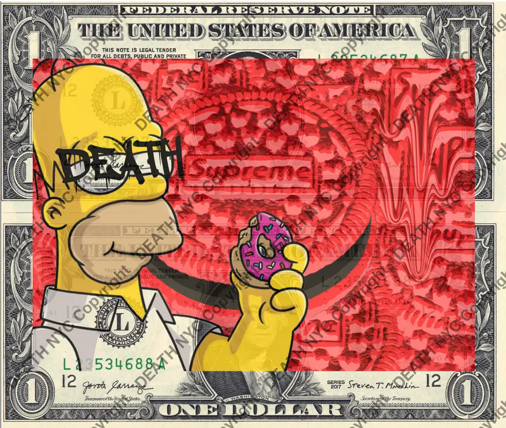 Auction DOUBLE USD $1 Original artwork 130721D17 s mp Art Print