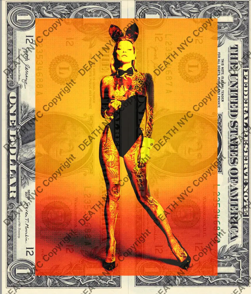 Auction DOUBLE USD $1 Original artwork 140921D17 kate - Art Print