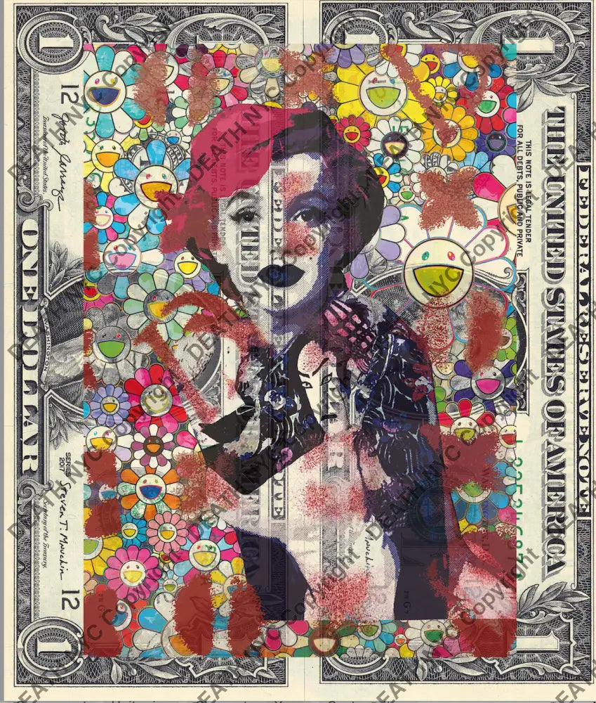 Auction DOUBLE USD $1 Original artwork 160921D12 monr Art Print