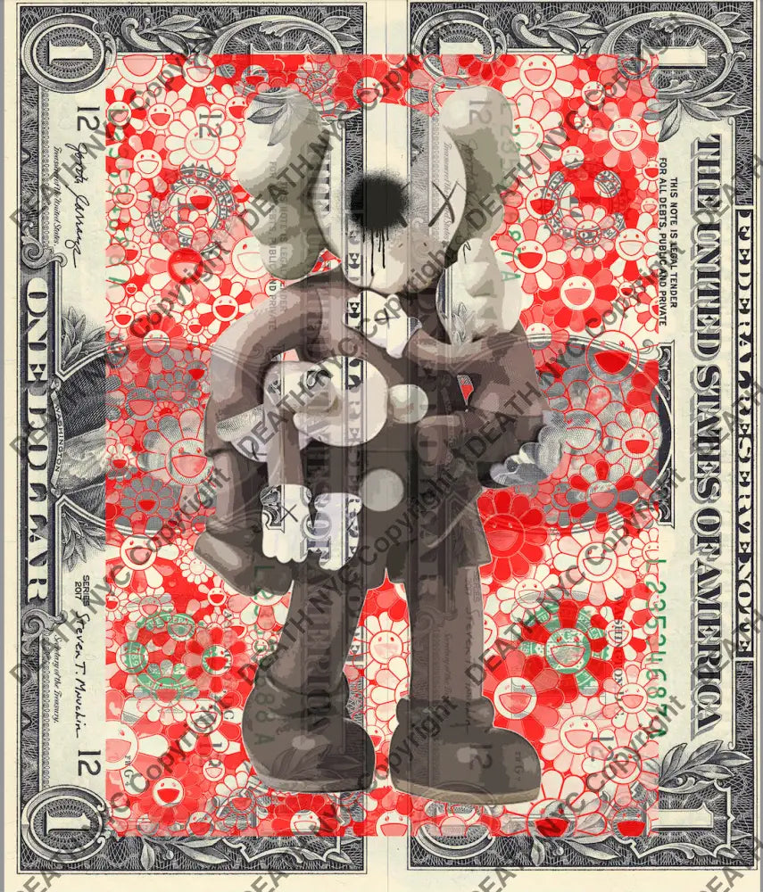 Auction DOUBLE USD $1 Original artwork 160921D3 x Art Print