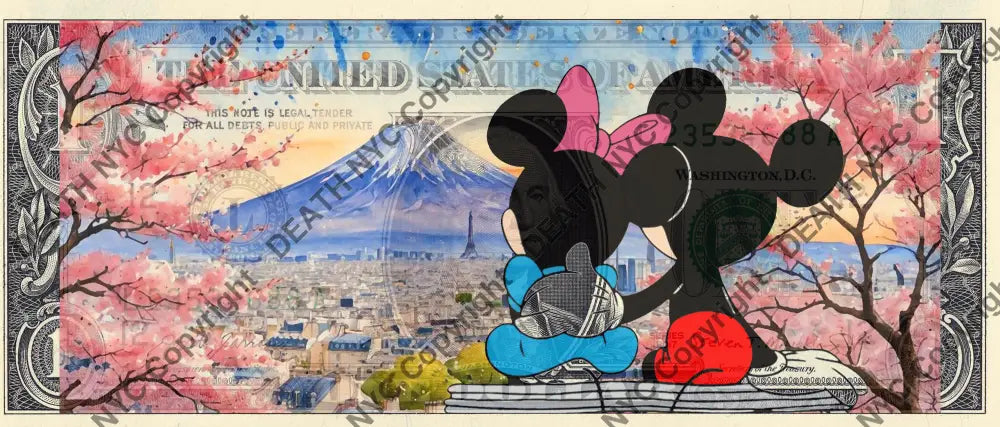 Auction DOUBLE USD $1 Original artwork 180524$18 mouse - Art Print