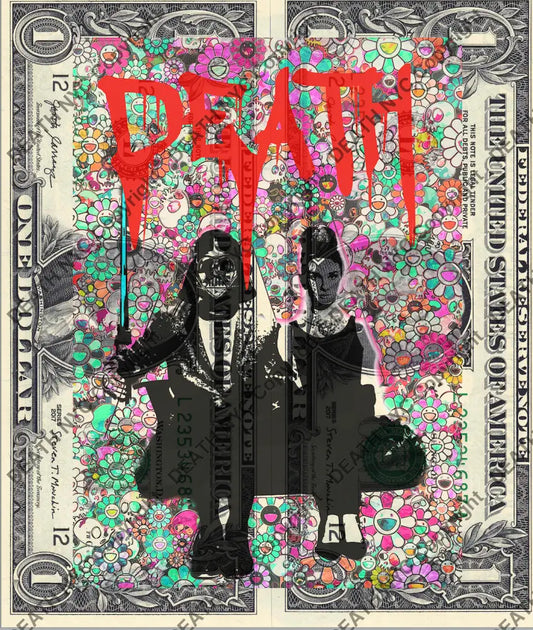 Auction DOUBLE USD $1 Original artwork 200821D10 v d r - Art Print