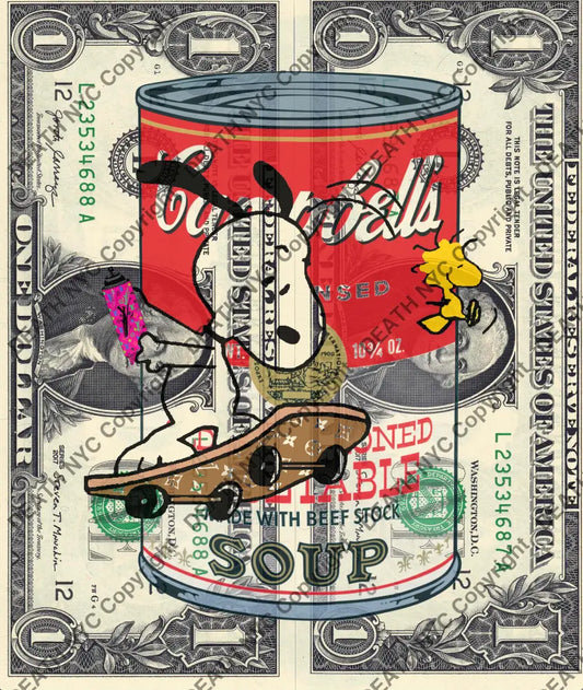 Auction DOUBLE USD $1 Original artwork 230621D11 silly Art Print