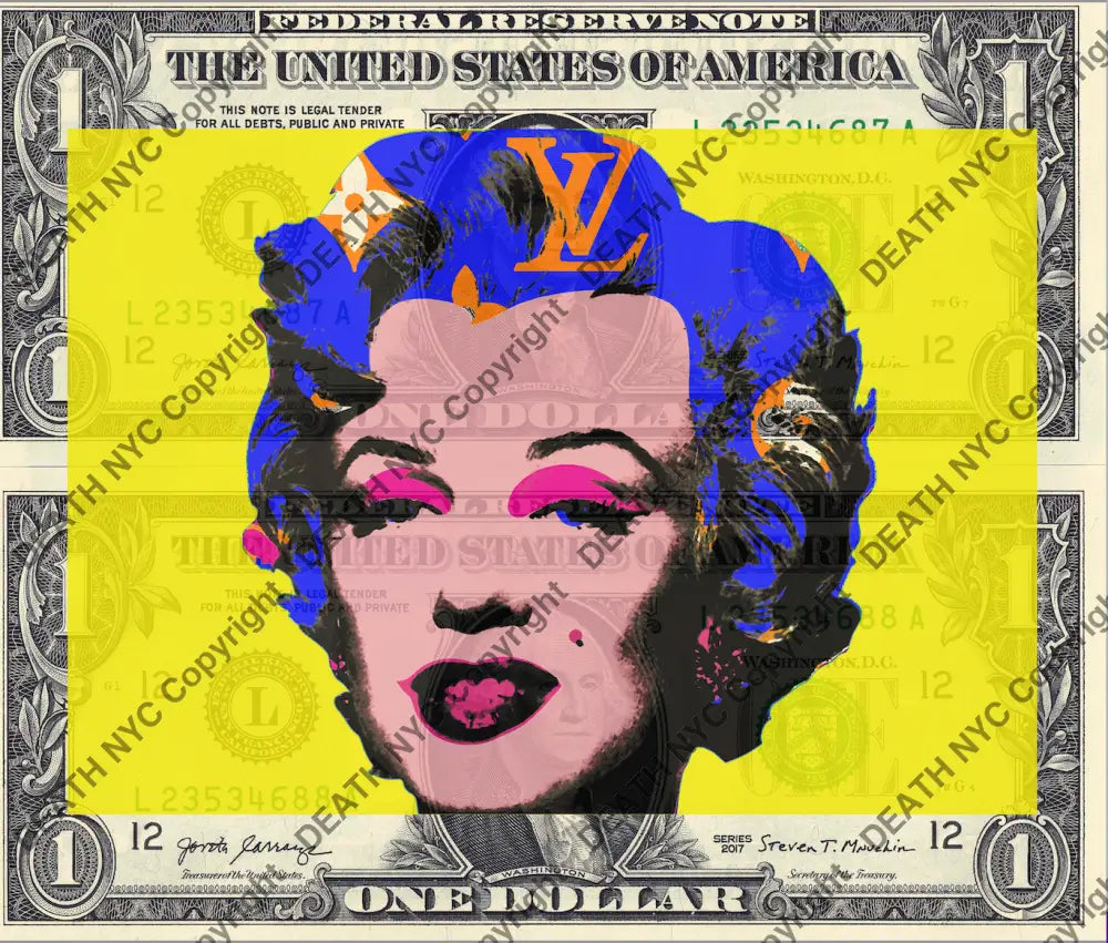 Auction DOUBLE USD $1 Original artwork 240724D9 monr Art Print
