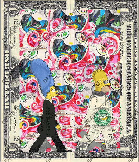 Auction DOUBLE USD $1 Original artwork 281021D4 s mp Art Print