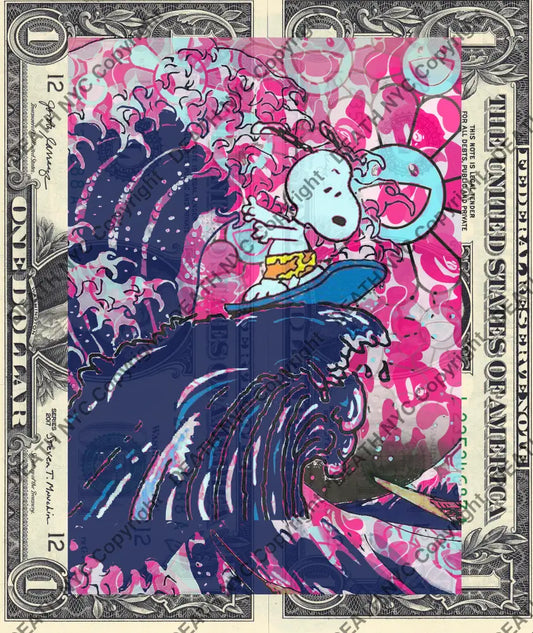 Auction DOUBLE USD $1 Original artwork 290621D20 silly Art Print