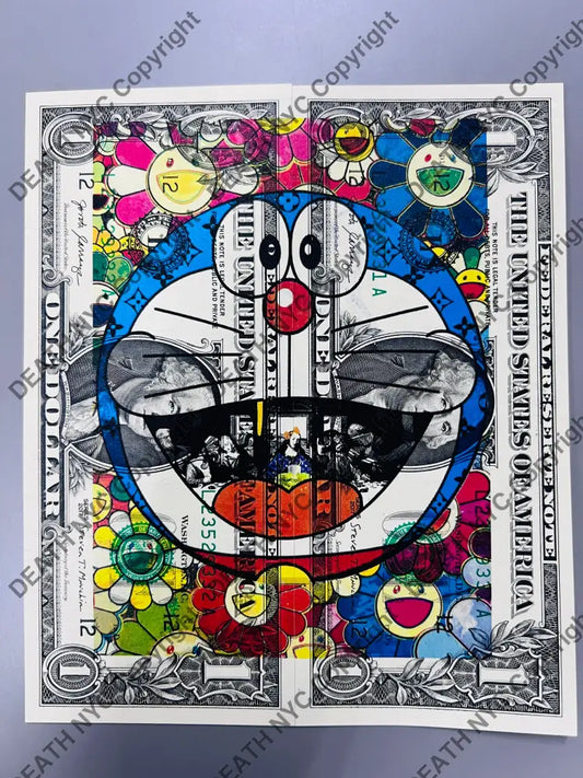 Auction DOUBLE USD $1 Original artwork Dmon flwr Art Print