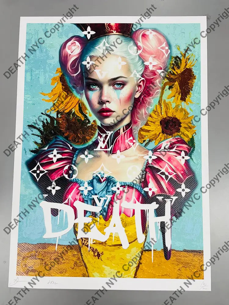 Auction ’Drama van flower’ 45x32cm (Edition of 100) (2022) Art Print