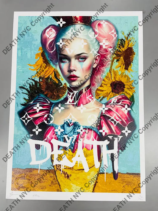 Auction ’Drama van flower’ 45x32cm (Edition of 100) (2022) Art Print