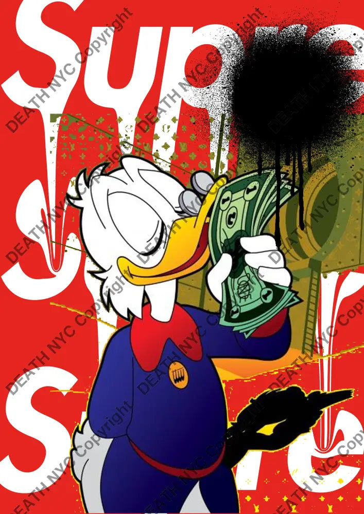 Auction ’duck money 1’’ art print 45x32cm (Edition of 100) Art Print