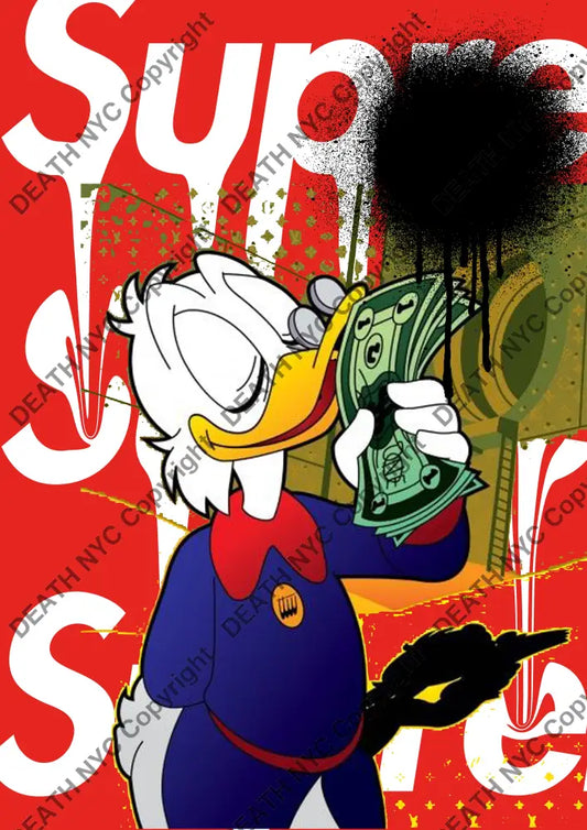 Auction ’duck money 1’’ art print 45x32cm (Edition of 100) Art Print
