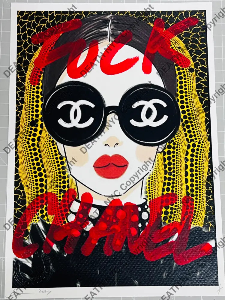 Auction Edition of ONE Original artwork 30x21cm Ch Girl Art Print