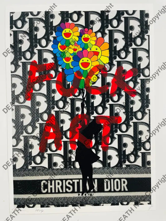 Auction Edition of ONE Original artwork 30x21cm Dr Balloon Art Print