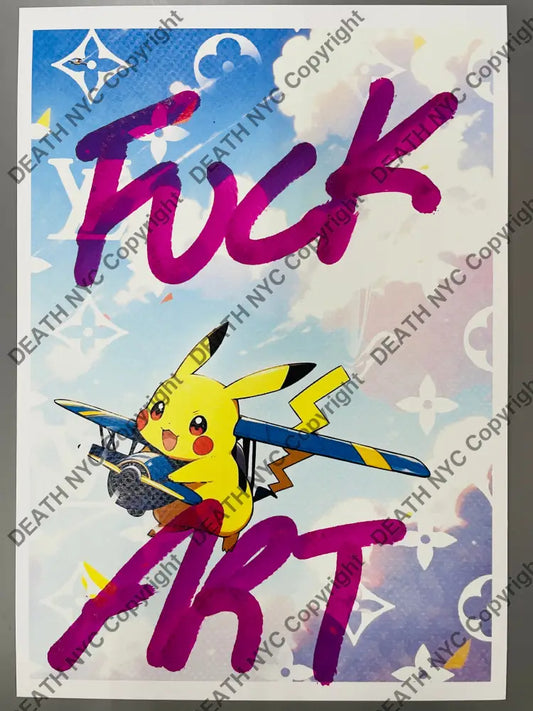 Auction Edition of ONE Original artwork 30x21cm p k. fk art Art Print