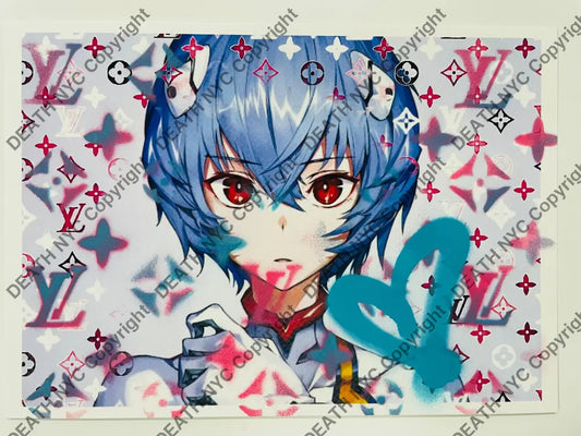 Auction Edition of ONE Original artwork 30x21cm re i stare Art Print