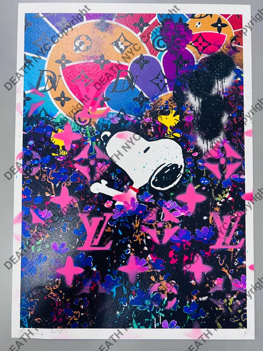 Auction Edition of ONE Original artwork 30x21cm silly flwr Art Print