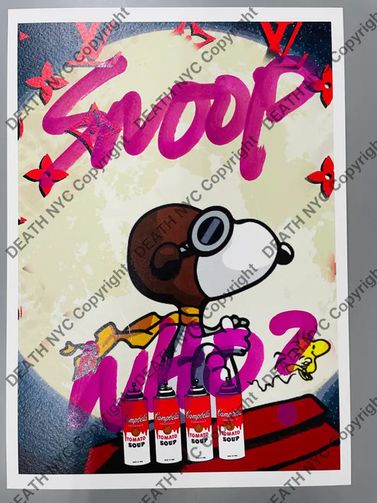 Auction Edition of ONE Original artwork 30x21cm silly moon Art Print