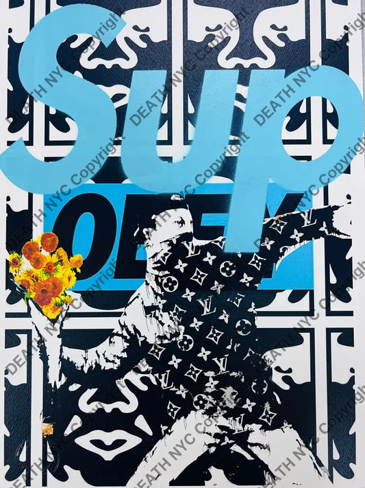 Auction Edition of ONE Original artwork 45 x 32cm Sup Art Print