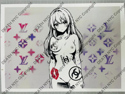 Auction Edition of ONE Original artwork 45x32cm n d an c Art Print