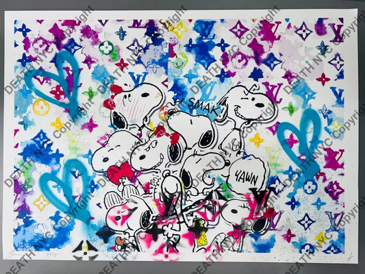 Auction Edition of ONE Original artwork 45x32cm silly pack Art Print