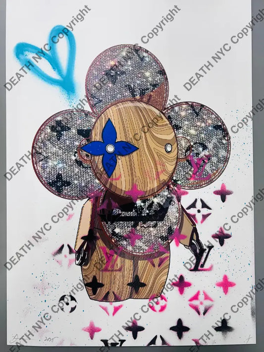 Auction Edition of ONE Original artwork 45x32cm viv sten Art Print