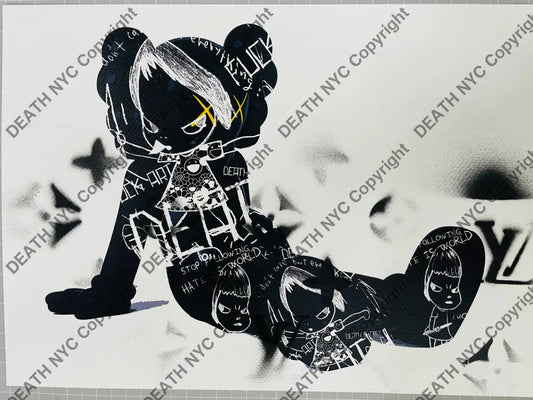 Auction Edition of ONE Original artwork 45x32cm x lay down Art Print