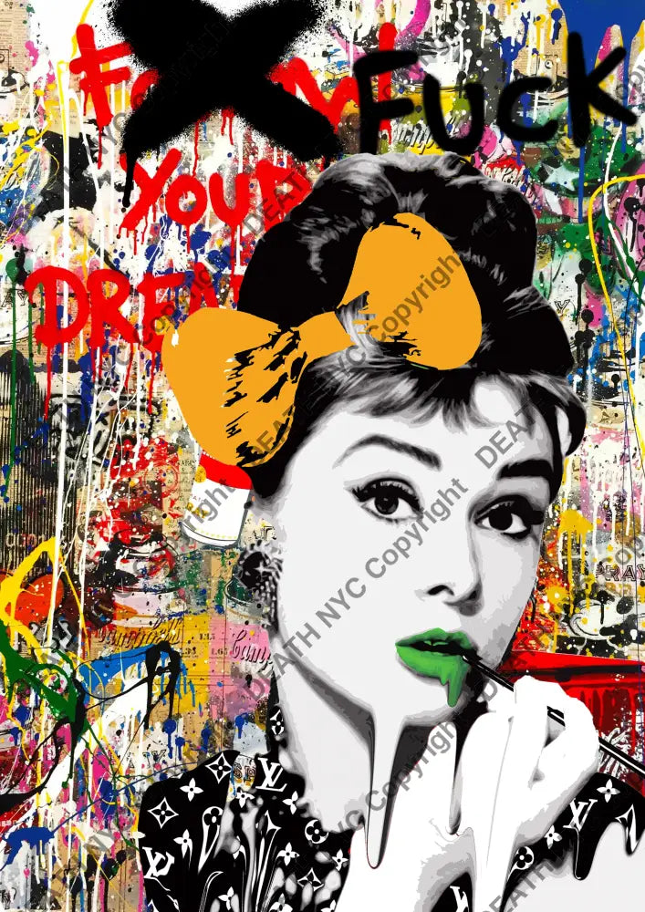 Auction ’f dream audrey dr ip’ art print 45x32cm (Edition of 100) - Art Print