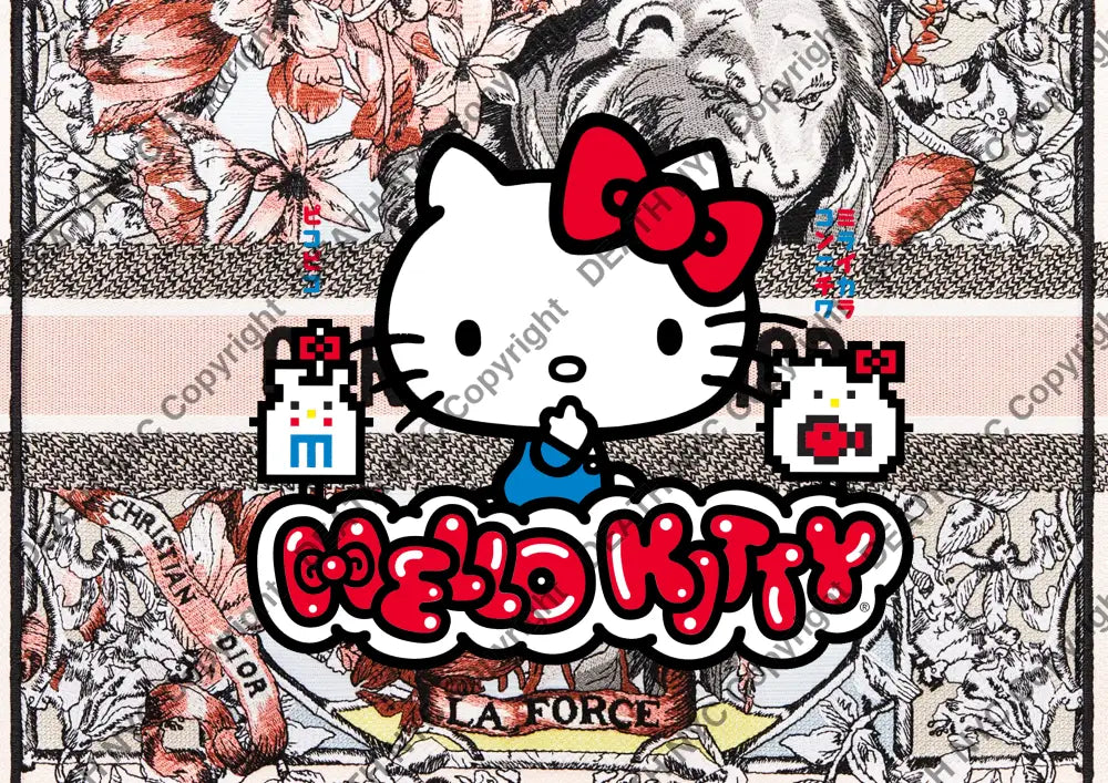 Auction ’F861 kitty ’ art print 45x32cm (Edition of 100) Art Print