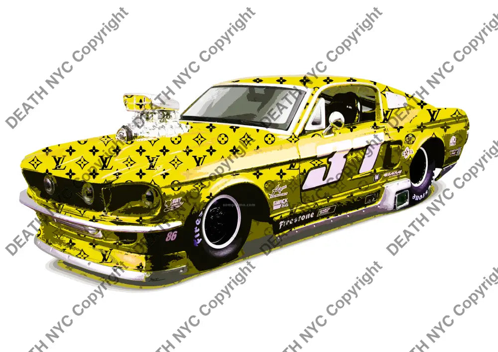 Auction ’ford yel’ art print 45x32cm (Edition of 100) Art Print