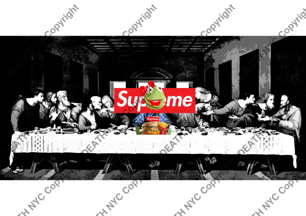 Auction ’frog supper’ art print 45x32cm (Edition of 100) Art Print