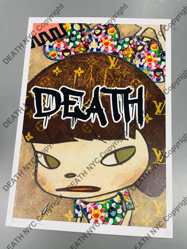 Auction ’girl big head’ 45x32cm (Edition of 100*) (2020) Art Print