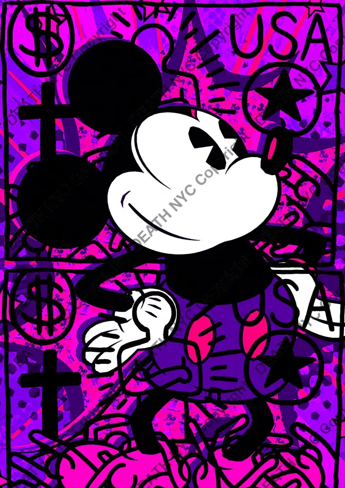 Auction ’har mouse 3’’ art print 45x32cm (Edition of 100) Art Print