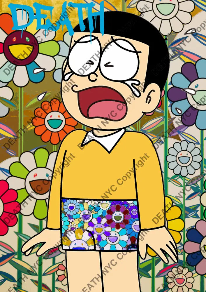 Auction ’i hate flwr’ art print 45x32cm (Edition of 100) Art Print